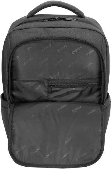 Рюкзак для ноутбука 15.6" Digma Business B1 черный полиэстер (DGBP15B1BK)