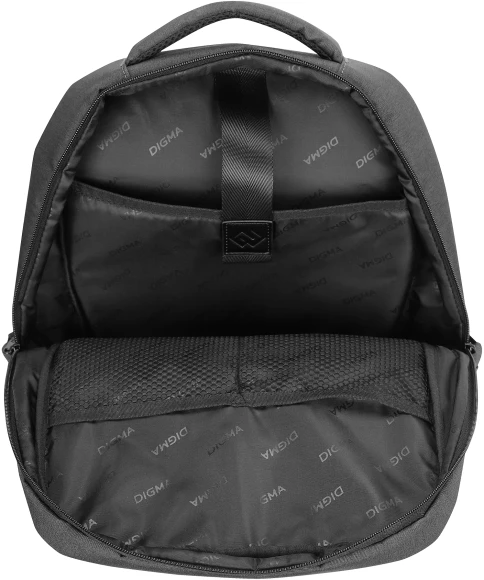 Рюкзак для ноутбука 15.6" Digma Business B1 черный полиэстер (DGBP15B1BK)