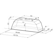 Вытяжка встраиваемая Krona Ameli 600 S белый управление: сенсорное (1 мотор)