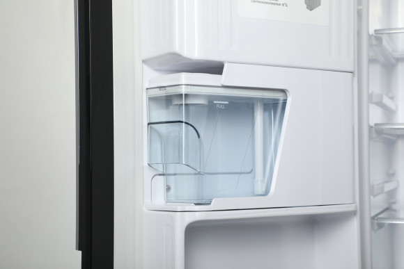 Холодильник Hitachi R-W660PUC7 GBK 2-хкамерн. черный стекло инвертер