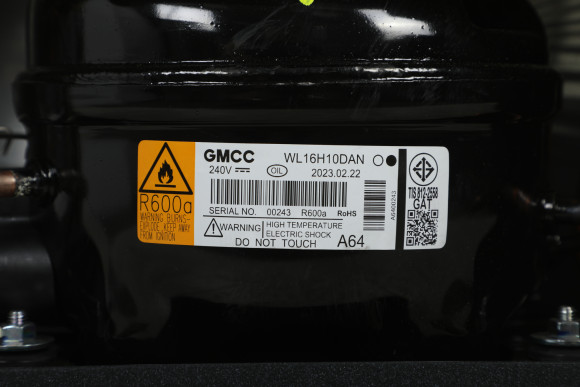 Холодильник Hitachi R-W660PUC7 GBK 2-хкамерн. черный стекло инвертер