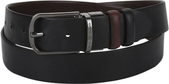 Ремень мужской Piquadro Black Square CU4877B3/TMN регулир. 125х3.5см темно-коричневый/черный натур.кожа