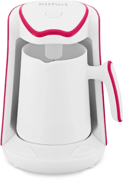 Кофеварка Электрическая турка Kitfort КТ-7133-1 600Вт розовый/белый