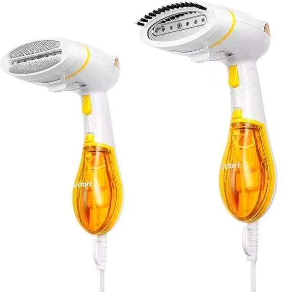 Отпариватель ручной Kitfort КТ-9191-1 1300Вт белый/желтый