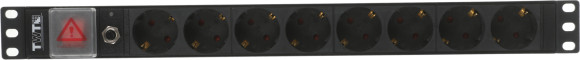 Блок распределения питания Lanmaster TWT-PDU19-10A8P-1.8 гор.размещ. 8xSchuko базовые 10A Schuko 1.8м
