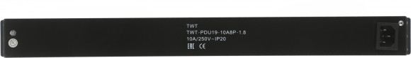 Блок распределения питания Lanmaster TWT-PDU19-10A8P-1.8 гор.размещ. 8xSchuko базовые 10A Schuko 1.8м