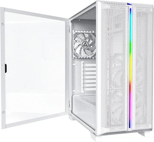 Корпус Montech Sky One Lite белый без БП ATX 5x120mm 5x140mm 2xUSB3.0 audio bott PSU