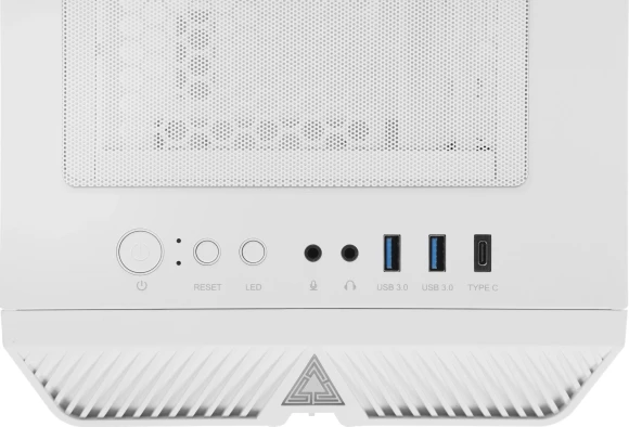 Корпус Montech Sky One Lite белый без БП ATX 5x120mm 5x140mm 2xUSB3.0 audio bott PSU