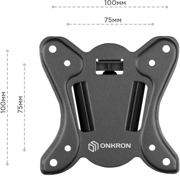 Кронштейн для телевизора Onkron NN31 черный 10"-32" макс.25кг настенный фиксированный Кронштейн для телевизора Onkron NN31 черный 10"-32" макс.25кг настенный фиксированный