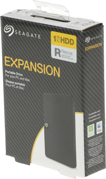 Жесткий диск Seagate USB3.0 1TB STKM1000400 Expansion Portable 2.5" черный