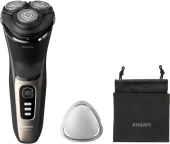 Бритва роторная Philips S3242/12 реж.эл.:3 питан.:аккум. черный/серебристый Бритва роторная Philips S3242/12 реж.эл.:3 питан.:аккум. черный/серебристый