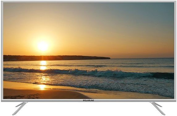 Телевизор LED PolarLine 65" 65PU51TC-SM серебристый 4K Ultra HD 60Hz DVB-T DVB-T2 DVB-C DVB-S2 WiFi Smart TV (RUS)