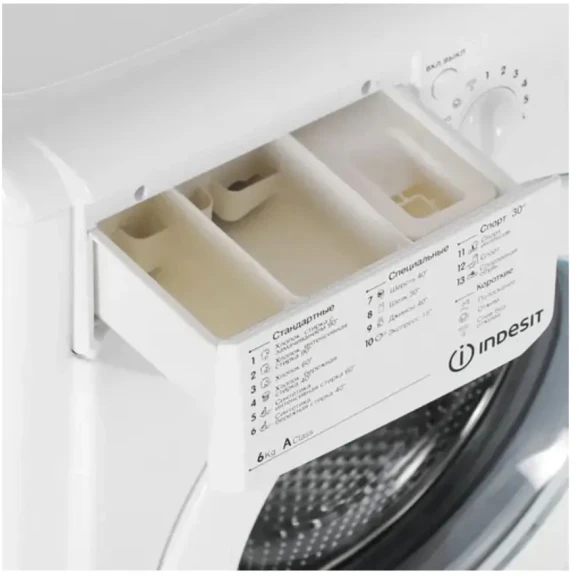 Стиральная машина Indesit IWSE 6105 (CIS).L класс: A загр.фронтальная макс.:6кг белый