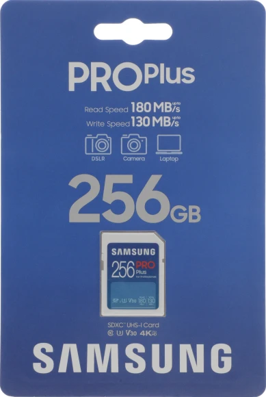 Флеш карта SDXC 256GB Samsung MB-SD256S Pro PLUS V30 w/o adapter Флеш карта SDXC 256GB Samsung MB-SD256S Pro PLUS V30 w/o adapter