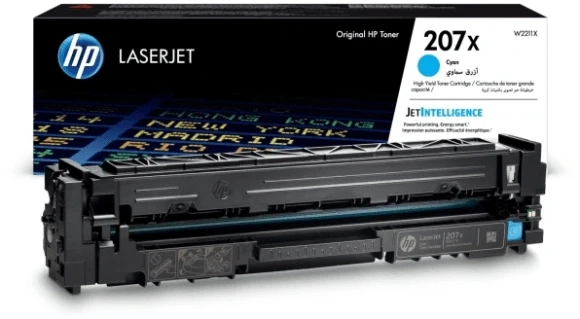 Картридж лазерный HP 207X W2211X голубой бар.в компл. (2450стр.) для HP M255/MFP M282/M283 Картридж лазерный HP 207X W2211X голубой бар.в компл. (2450стр.) для HP M255/MFP M282/M283