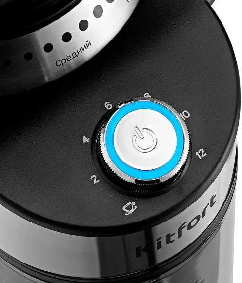 Кофемолка Kitfort КТ-770 150Вт сист.помол.:жернова вместим.:160гр нержавеющая сталь Кофемолка Kitfort КТ-770 150Вт сист.помол.:жернова вместим.:160гр нержавеющая сталь