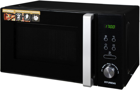Микроволновая Печь Hyundai HYM-D3001 20л. 700Вт черный/хром Микроволновая Печь Hyundai HYM-D3001 20л. 700Вт черный/хром