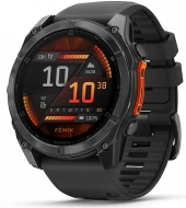 Смарт-часы Garmin Fenix 8 47мм 1.4" AMOLED корп.серый рем.черный разм.брасл.:125-208мм (010-02904-00)