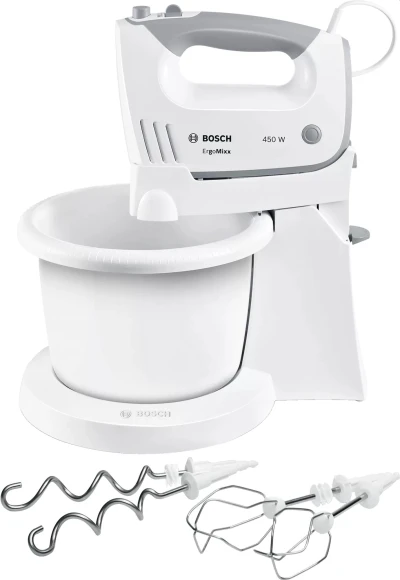 Миксер ручной Bosch MFQ36460 450Вт белый/серый