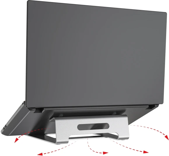 Подставка для ноутбука Cactus CS-NB-AL 15.4" 235x235 серебристый