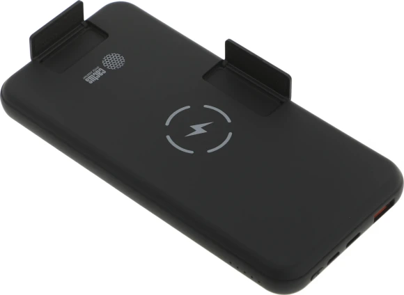 Мобильный аккумулятор Cactus CS-PBFSQT-10000 10000mAh QC/PD 18W 3A USB-A/USB-C беспров.зар. черный Мобильный аккумулятор Cactus CS-PBFSQT-10000 10000mAh QC/PD 18W 3A USB-A/USB-C беспров.зар. черный