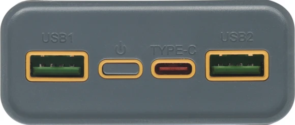 Мобильный аккумулятор Hoco J103A 20000mAh QC3.0/PD3.0 22.5W 5A 2xUSB-A/USB-C серый (88948) Мобильный аккумулятор Hoco J103A 20000mAh QC3.0/PD3.0 22.5W 5A 2xUSB-A/USB-C серый (88948)