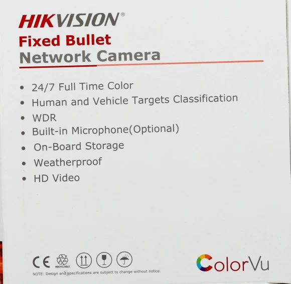 Камера видеонаблюдения IP Hikvision DS-2CD2047G2-LU(C)(2.8mm) 2.8-2.8мм цв. корп.:белый