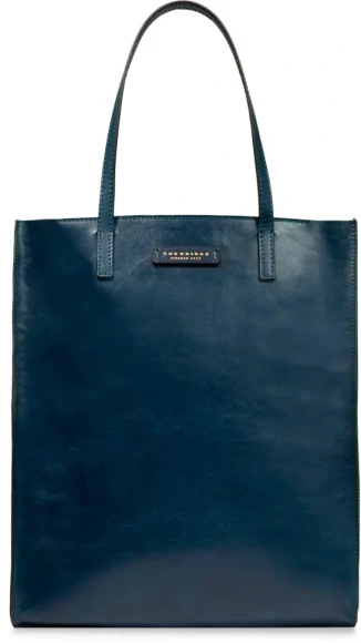 Сумка шоппер женская The Bridge Mirra 04130401/KP голубая натур.кожа