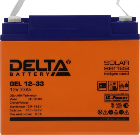 Батарея для ИБП Delta GEL 12-33 12В 33Ач Батарея для ИБП Delta GEL 12-33 12В 33Ач
