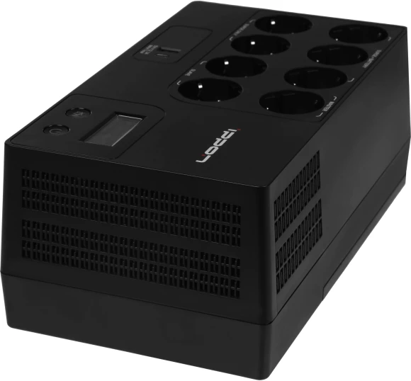 Источник бесперебойного питания Ippon Kirpich 1050 600Вт 1050ВА черный