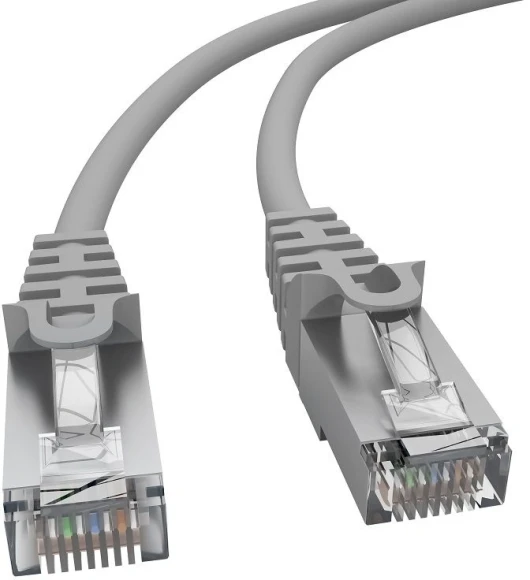 Патч-корд NTSS NTSS-PC-FTP-RJ45-5e-2.0-LSZH-GY FTP RJ-45 вил.-вилка RJ-45 кат.5E 2м серый LSZH 26AWG