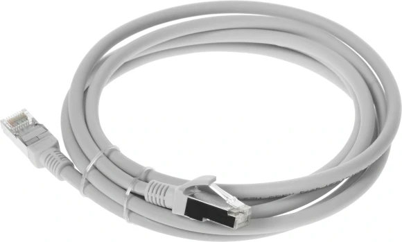 Патч-корд NTSS NTSS-PC-FTP-RJ45-5e-2.0-LSZH-GY FTP RJ-45 вил.-вилка RJ-45 кат.5E 2м серый LSZH 26AWG