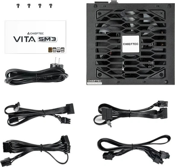 Блок питания Chieftec ATX 650W Vita SM3 BPX-650-C 80+ bronze (20+4pin) APFC 120mm fan 6xSATA RTL