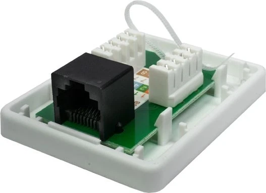 Розетка Suprlan 10-0307 информ.RJ45 кат.5E U/UTP черн.