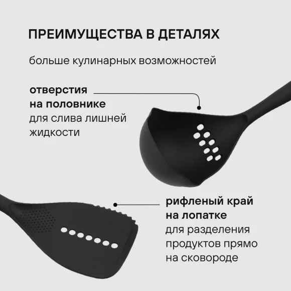 Набор аксессуаров Rondell Arcane RD-1859 черный наб.:6предм. упак.:подарочная коробка