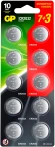 Батарея GP Lithium Cell CR2032-7/3-2CR10 CR2032 (10шт) блистер