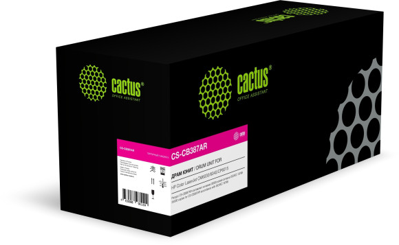Блок фотобарабана Cactus CS-CB387AR CB387A пурпурный цв:35000стр. для CLJ CM6030/6040/CP6015 HP
