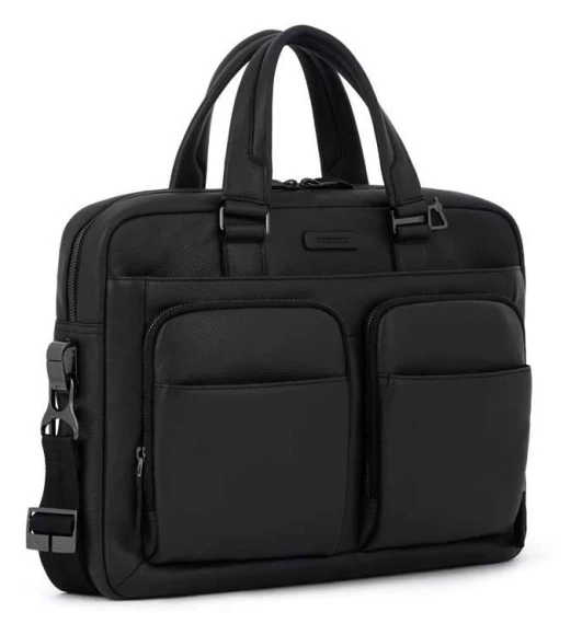 Сумка мужская Piquadro Modus Special CA2849MOS/N с отделением для ноутбука 14" черная натур.кожа