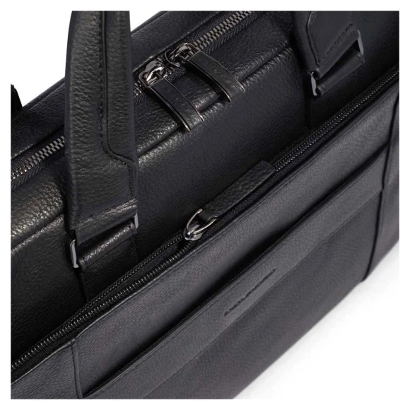 Сумка мужская Piquadro Modus Special CA2849MOS/N с отделением для ноутбука 14" черная натур.кожа