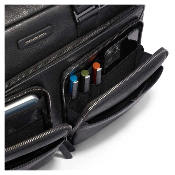 Сумка мужская Piquadro Modus Special CA2849MOS/N с отделением для ноутбука 14" черная натур.кожа