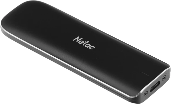 Накопитель SSD Netac USB-C 500Gb NT01ZX-500G-32BK ZX 1.8" черный