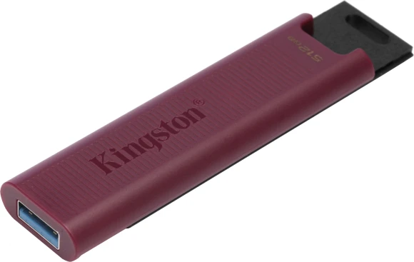 Флеш Диск Kingston 512Gb DataTraveler Max DTMAXA/512GB USB3.2 черный/бордовый Флеш Диск Kingston 512Gb DataTraveler Max DTMAXA/512GB USB3.2 черный/бордовый