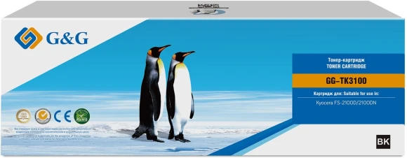 Картридж лазерный G&G GG-TK3100 TK-3100 черный (12500стр.) для Kyocera FS-2100D/2100DN