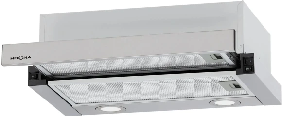 Вытяжка встраиваемая Krona KAMILLA T 500 WHITE белый управление: кнопочное (1 мотор)