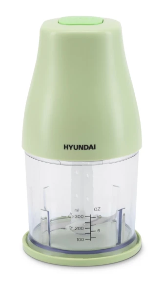 Измельчитель электрический Hyundai HYC-P3108 0.8л. 300Вт черный/зеленый