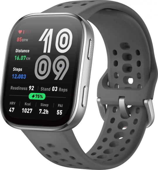 Смарт-часы Amazfit Bip 6 A2435 1.97" TFT корп.угольно-серый рем.серый разм.брасл.:135-195мм (1747005)