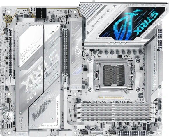 Материнская плата Asus ROG STRIX X870E-A GAMING WIFI7 NEO Socket AM5 AMD X870 4xDDR5 ATX AC`97 8ch(7.1) 5Gigabit RAID+HDMI Материнская плата Asus ROG STRIX X870E-A GAMING WIFI7 NEO Socket AM5 AMD X870 4xDDR5 ATX AC`97 8ch(7.1) 5Gigabit RAID+HDMI