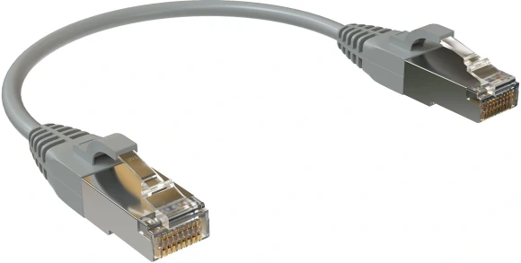 Патч-корд Sysmatrix PC 4545.5ES26.03LSZHGY F/UTP RJ-45 вил.-вилка RJ-45 кат.5E 0.3м серый LSZH