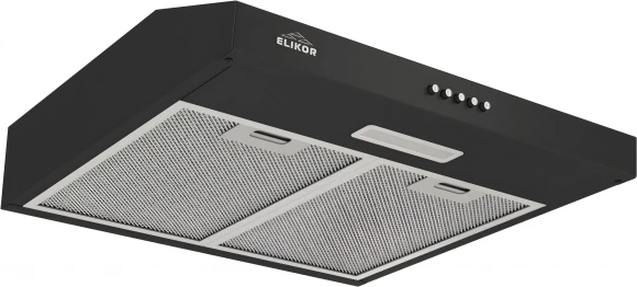 Вытяжка встраиваемая Elikor ECO BK 50 черный управление: кнопочное (2 мотора)