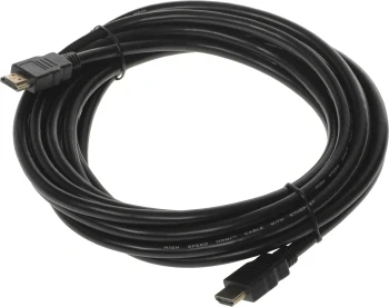 Кабель аудио-видео Cactus CS-HDMI.1.4-5 HDMI (m)/HDMI (m) 5м. позолоч.конт. черный